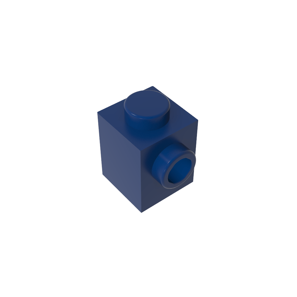 Brique spéciale 1 x 1 avec tenon sur 1 côté-MyGobricksFr