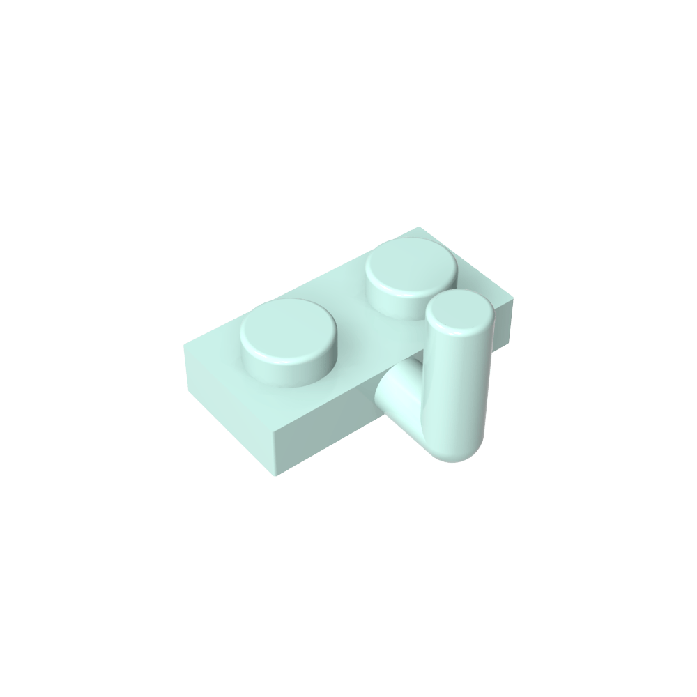 Plaque spéciale 1 x 2 avec bras relevé [Bras horizontal 6 mm]-MyGobricksFr