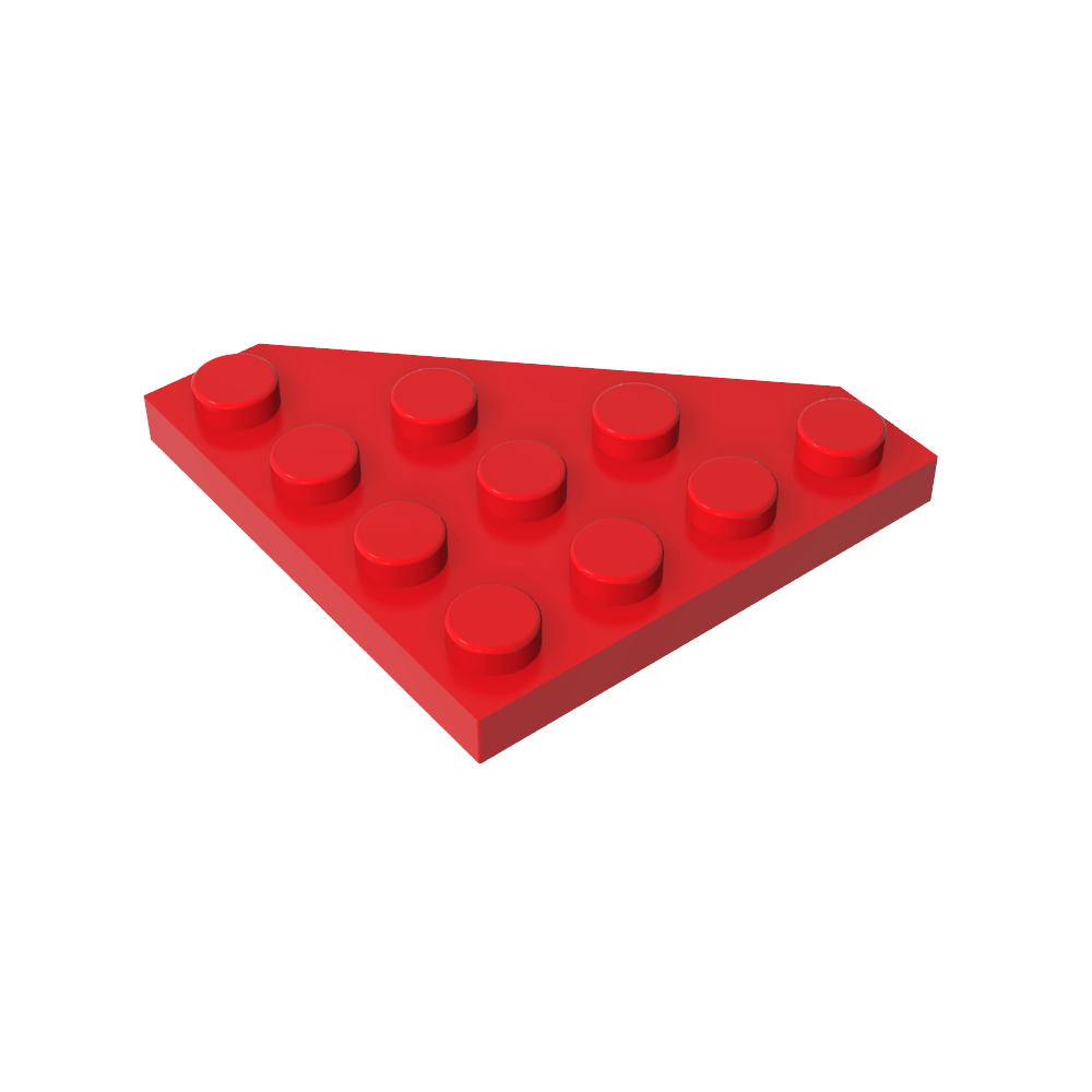 Plaque en coin 4 x 4 Coin coupé-MyGobricksFr