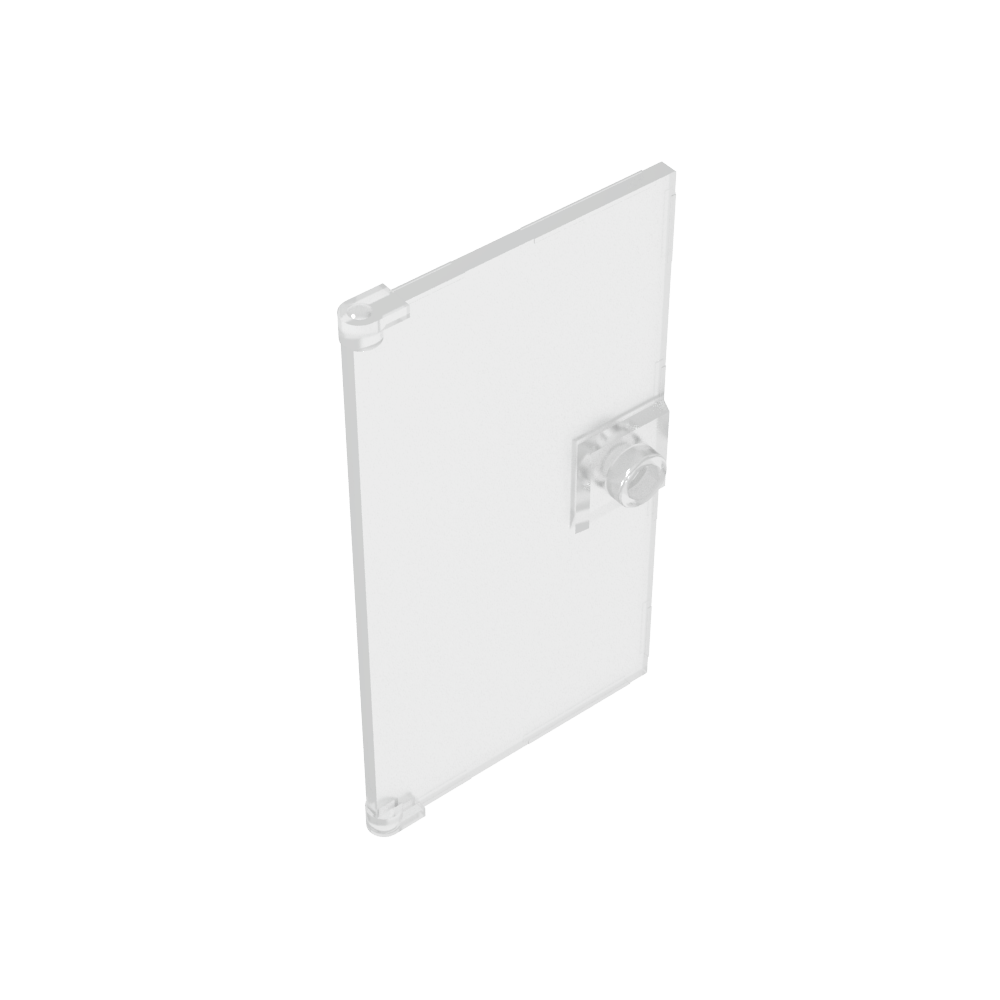 Porte 1 x 4 x 6 lisse avec plinthe à poignée carrée-MyGobricksFr