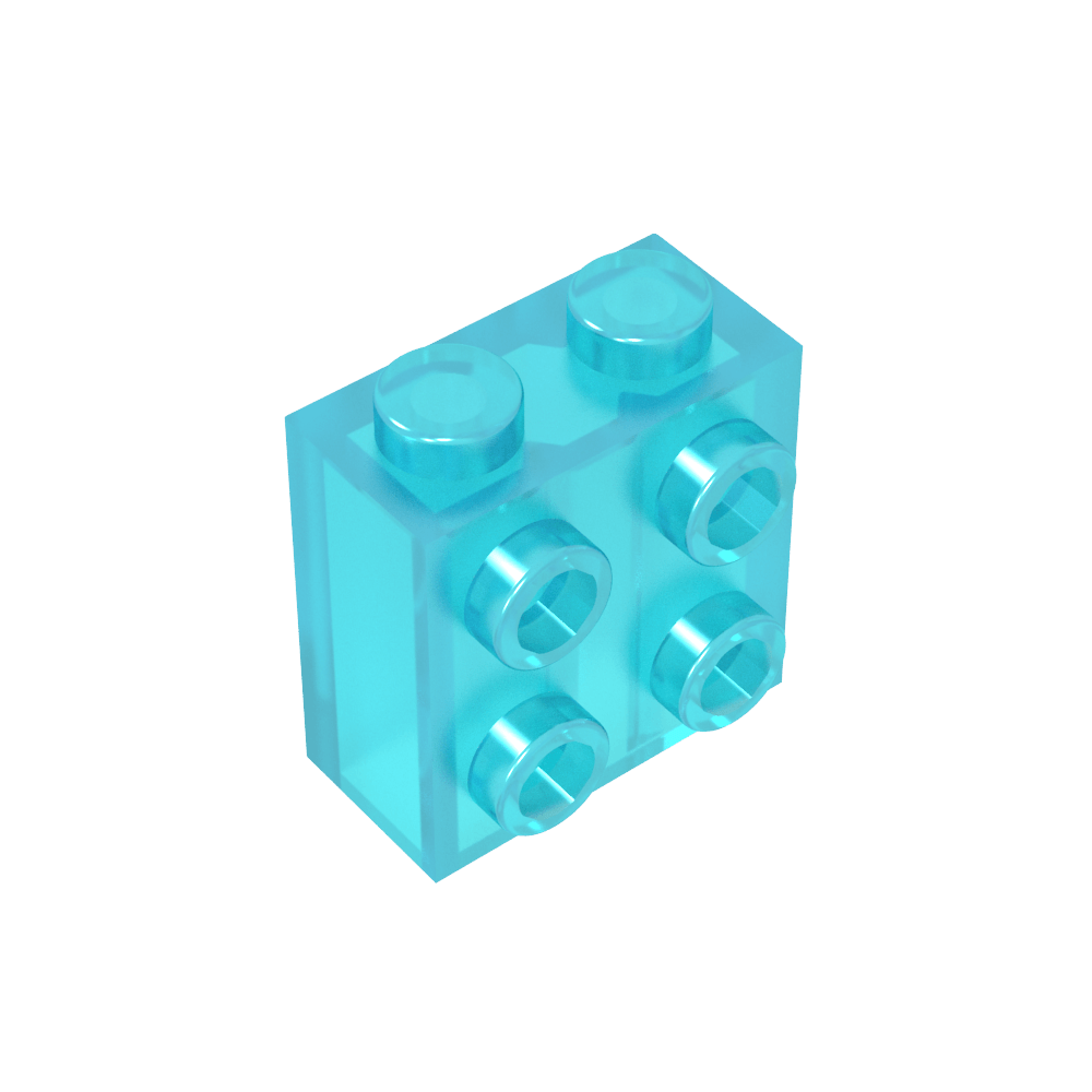 Brique spéciale 1 x 2 x 1 2/3 avec quatre tenons sur une face-MyGobricksFr