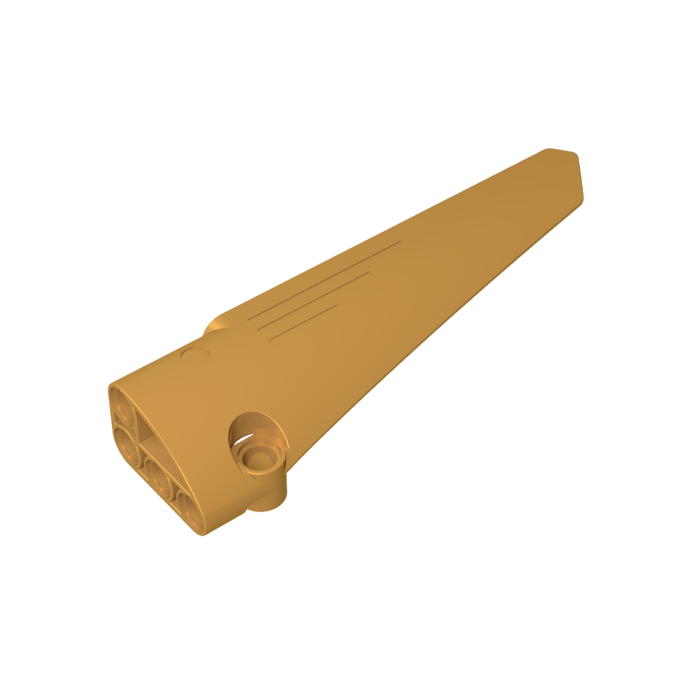 Carénage de panneau Technic n° 6 Long et lisse, côté B-MyGobricksFr
