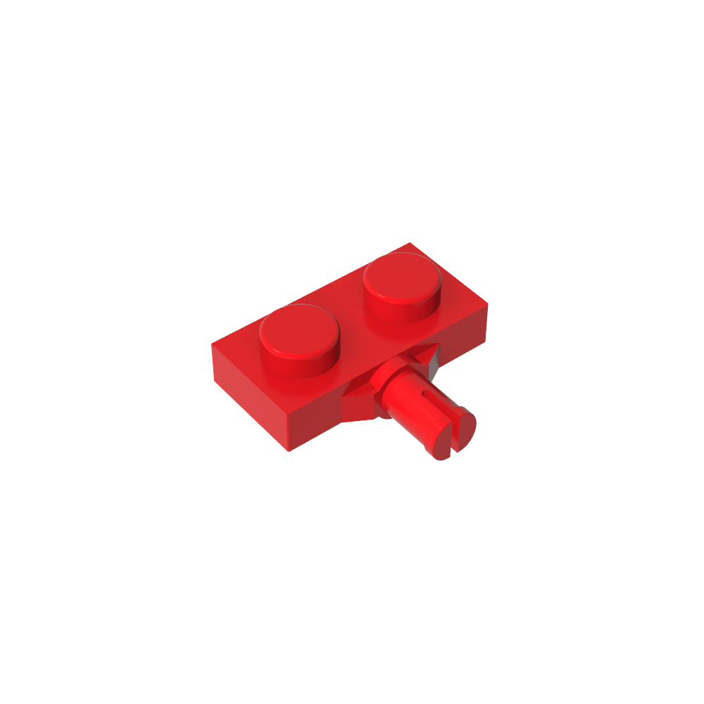 Plaque spéciale 1 x 2 avec support de roue, fente simple-MyGobricksFr