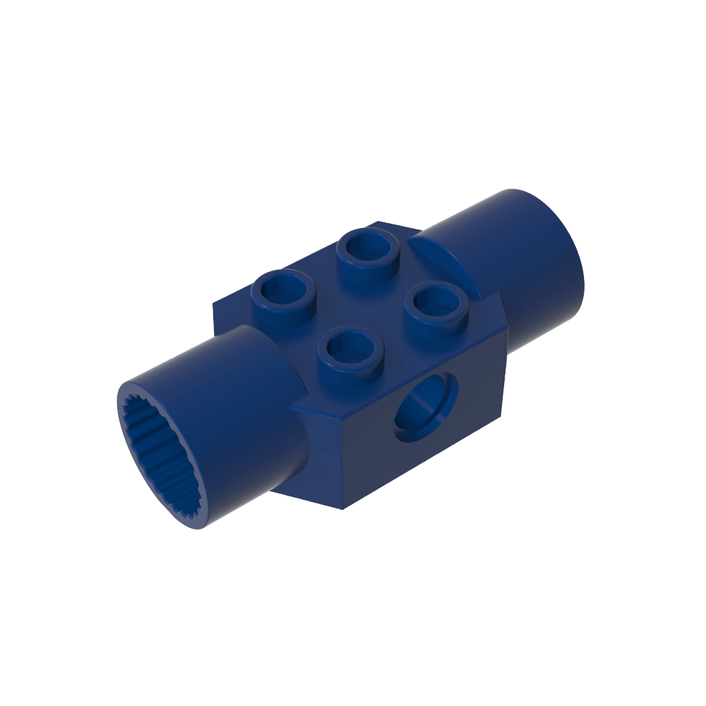 Brique Technic spéciale 2 x 2 avec trou pour goupille, avec 2 articulations rotatives-MyGobricksFr