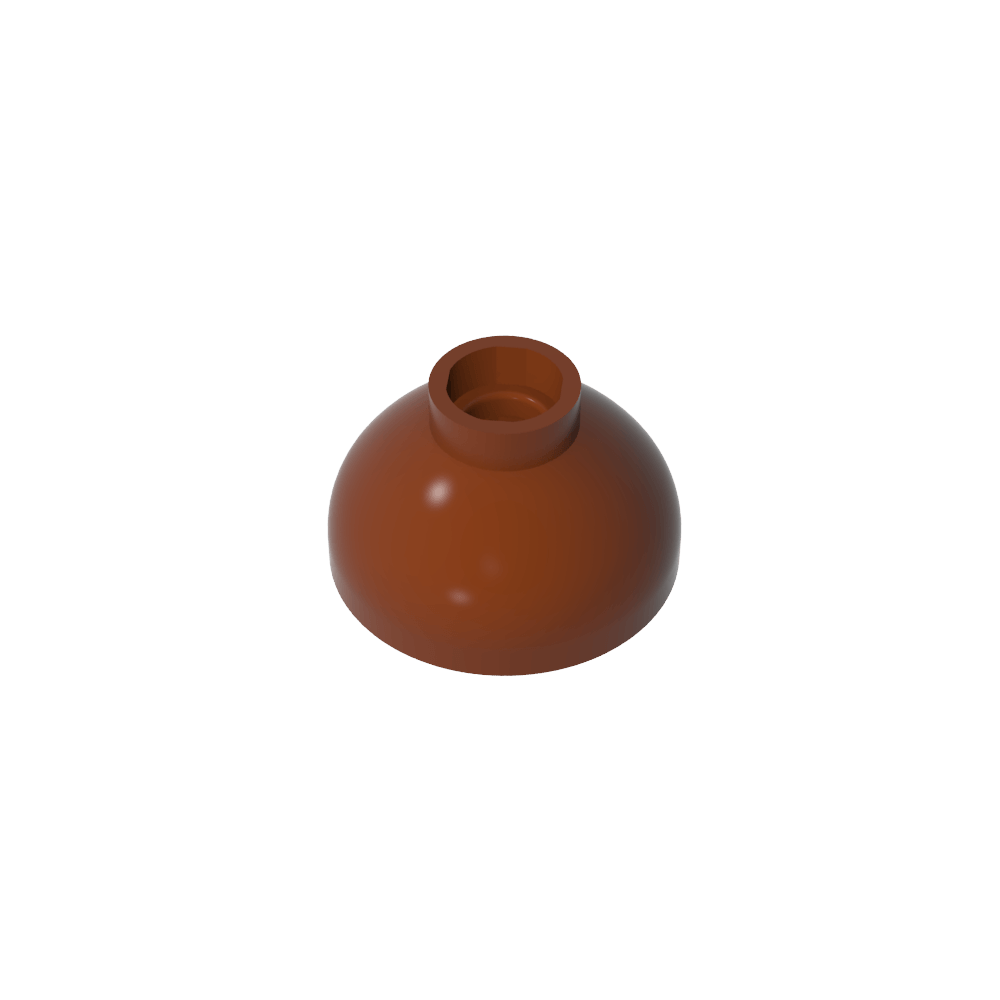 Brique ronde 2 x 2 à fond bombé [tenon ouvert]-MyGobricksFr