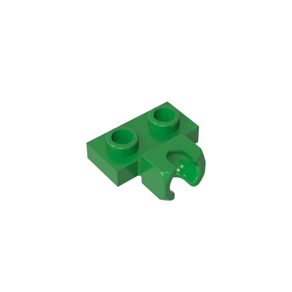 Plaque spéciale 1 x 2 5,9 mm, coupelle centrale latérale-MyGobricksFr