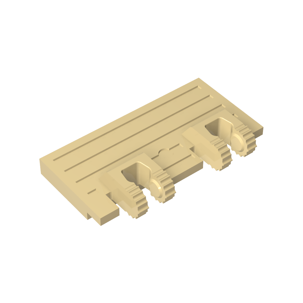 Portail à charnières 2 x 4 à double verrouillage 2 doigts sans renforts arrière-MyGobricksFr