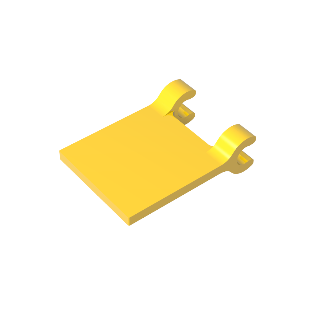 Drapeau carré 2 x 2 [clips fins]-MyGobricksFr