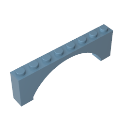 Arche en briques 1 x 8 x 2 surélevée-MyGobricksFr