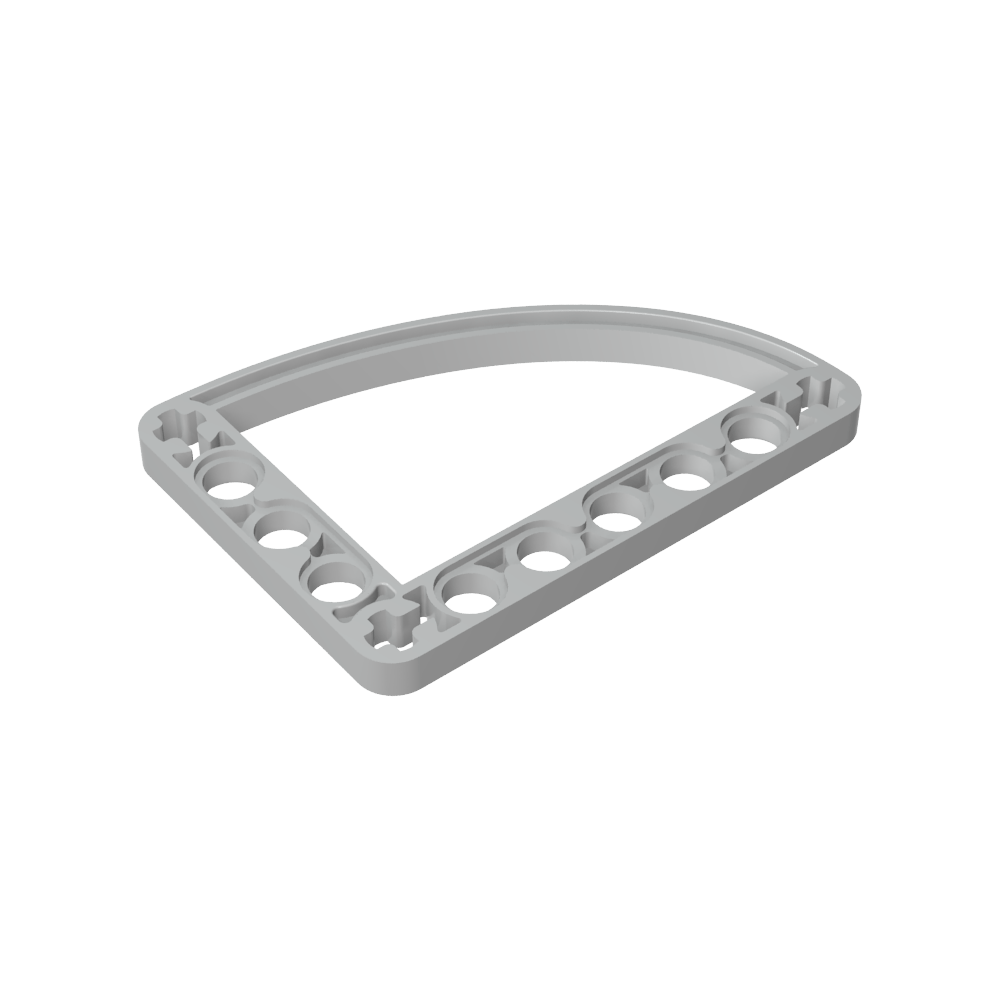 Poutre Technic 5 x 7 en forme de L avec quart d'ellipse fine-MyGobricksFr