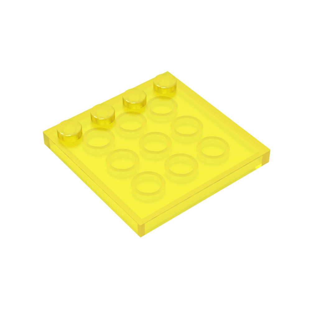 Plaques spéciales 4 x 4 avec goujons sur un bord [Lisse]-MyGobricksFr