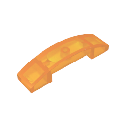 Toit incurvé en pente 4 x 1 Double sans montants-MyGobricksFr