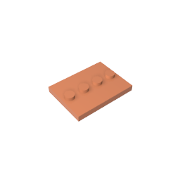 Plaque spéciale 3 x 4 avec montants centraux 1 x 4 [Nature]-MyGobricksFr