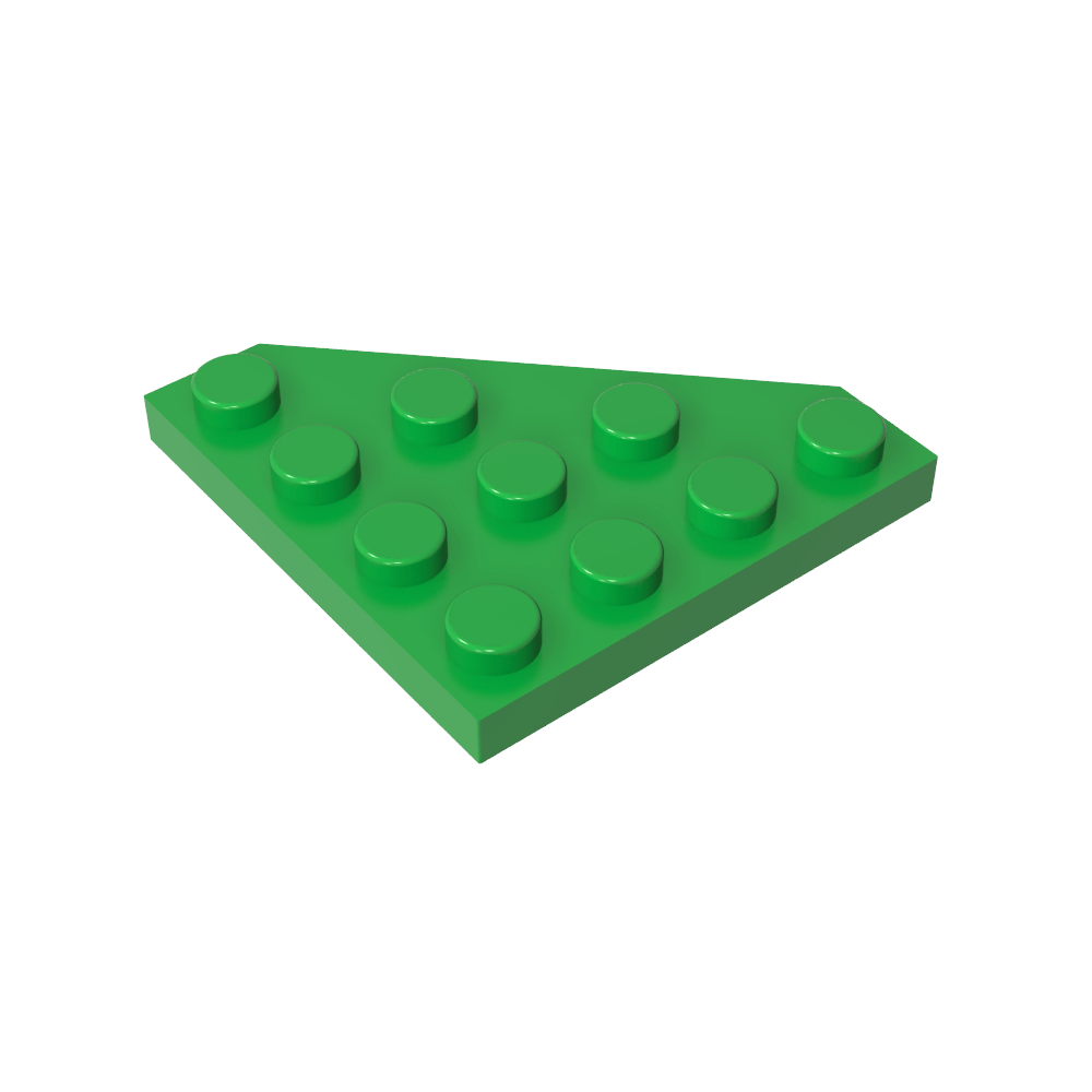 Plaque en coin 4 x 4 Coin coupé-MyGobricksFr
