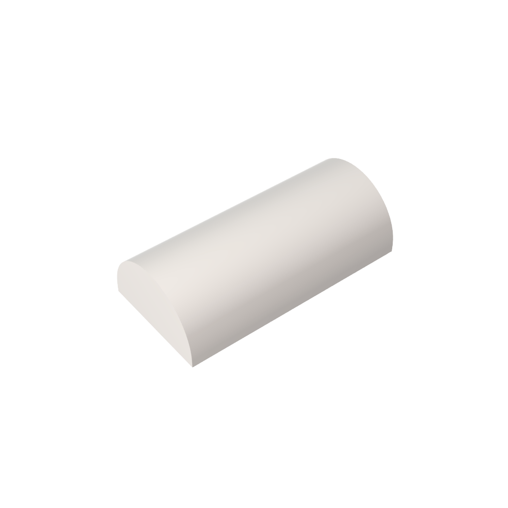 Brique cintrée 2 x 4 sans montants, dessus incurvé-MyGobricksFr