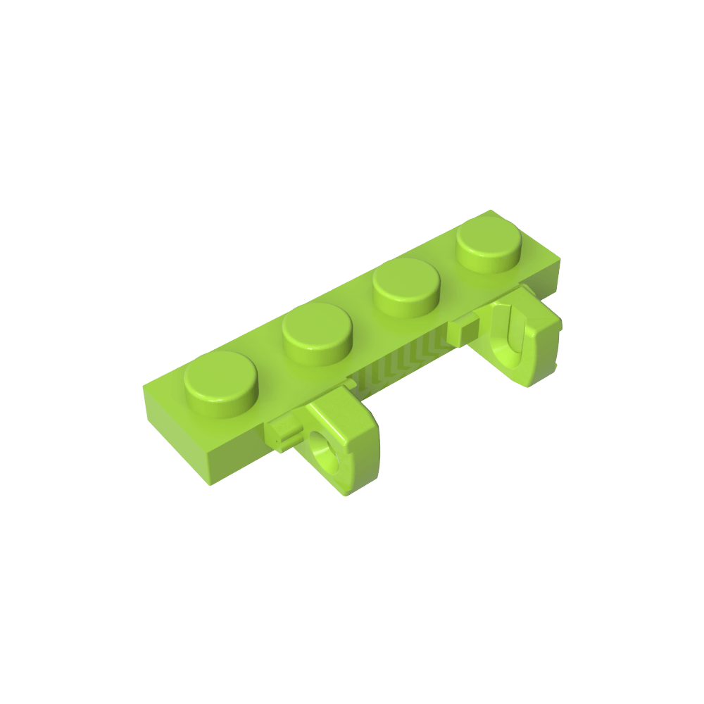 Plaque de charnière 1 x 4 à double verrouillage 1 doigt-MyGobricksFr