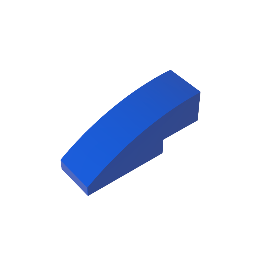 Toit incurvé en pente 3 x 1 sans montants-MyGobricksFr