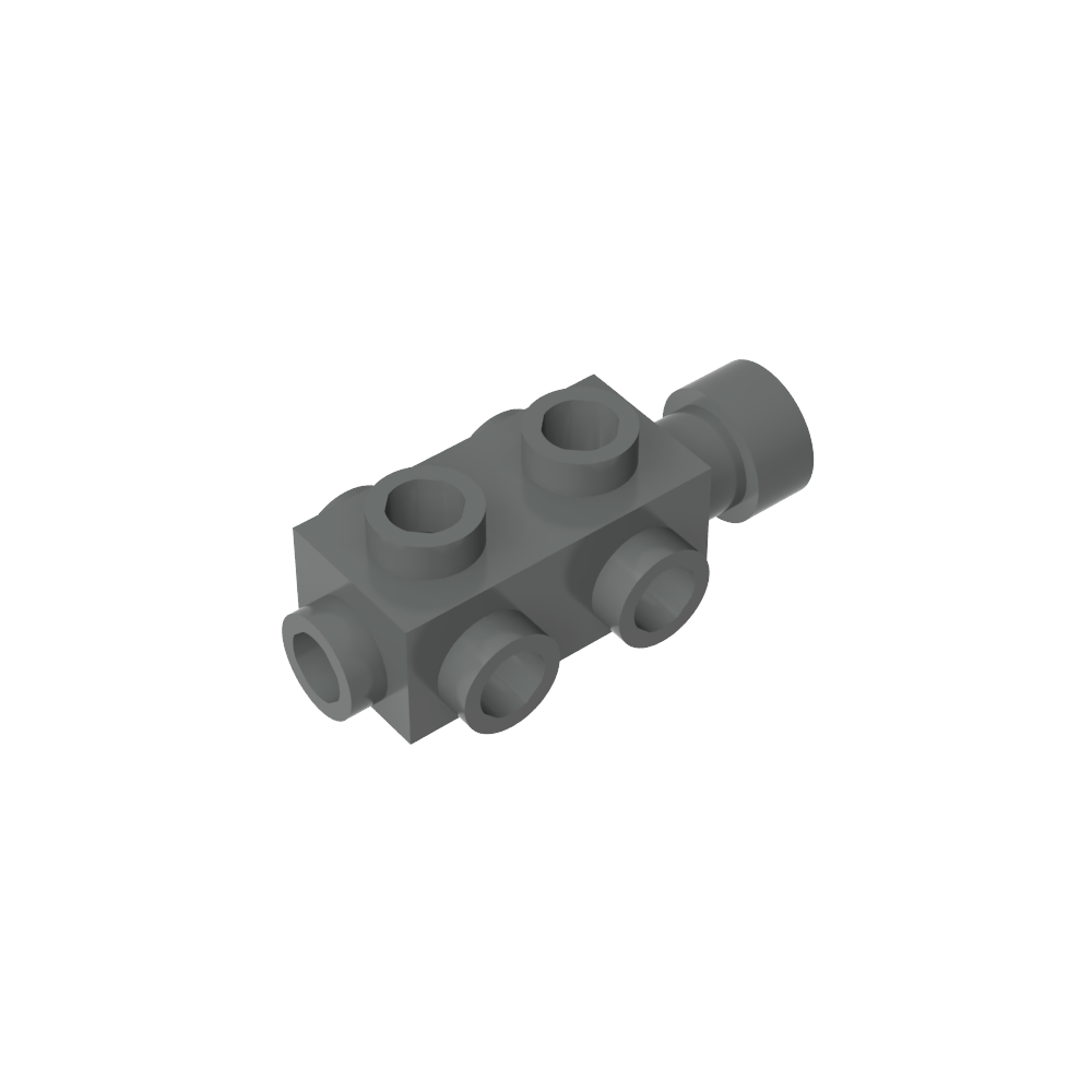 Brique spéciale 1 x 2 x 2/3 avec tenons sur les côtés-MyGobricksFr
