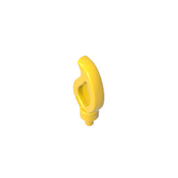 Ondulation droite arrondie simple avec petite extrémité à épingle (flamme de bougie)-MyGobricksFr