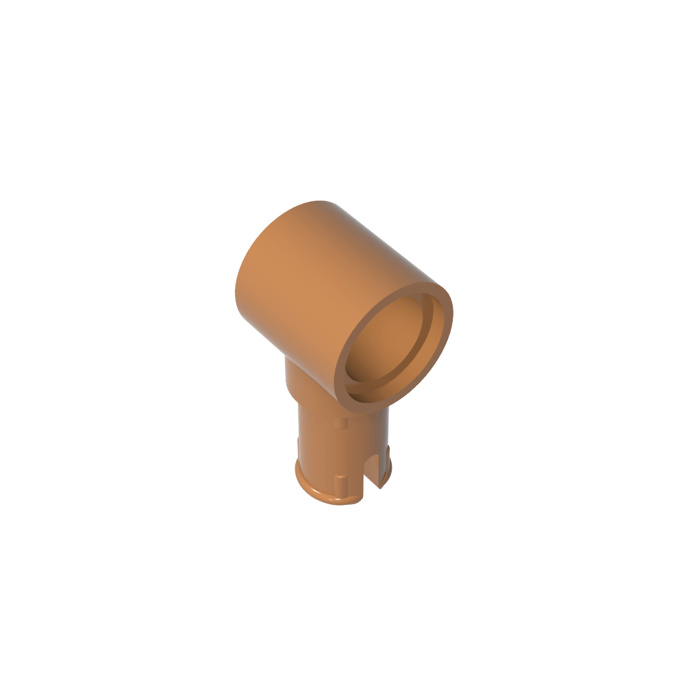 Connecteur Technic à 1 broche avec rainures de friction dans le sens de la longueur-MyGobricksFr