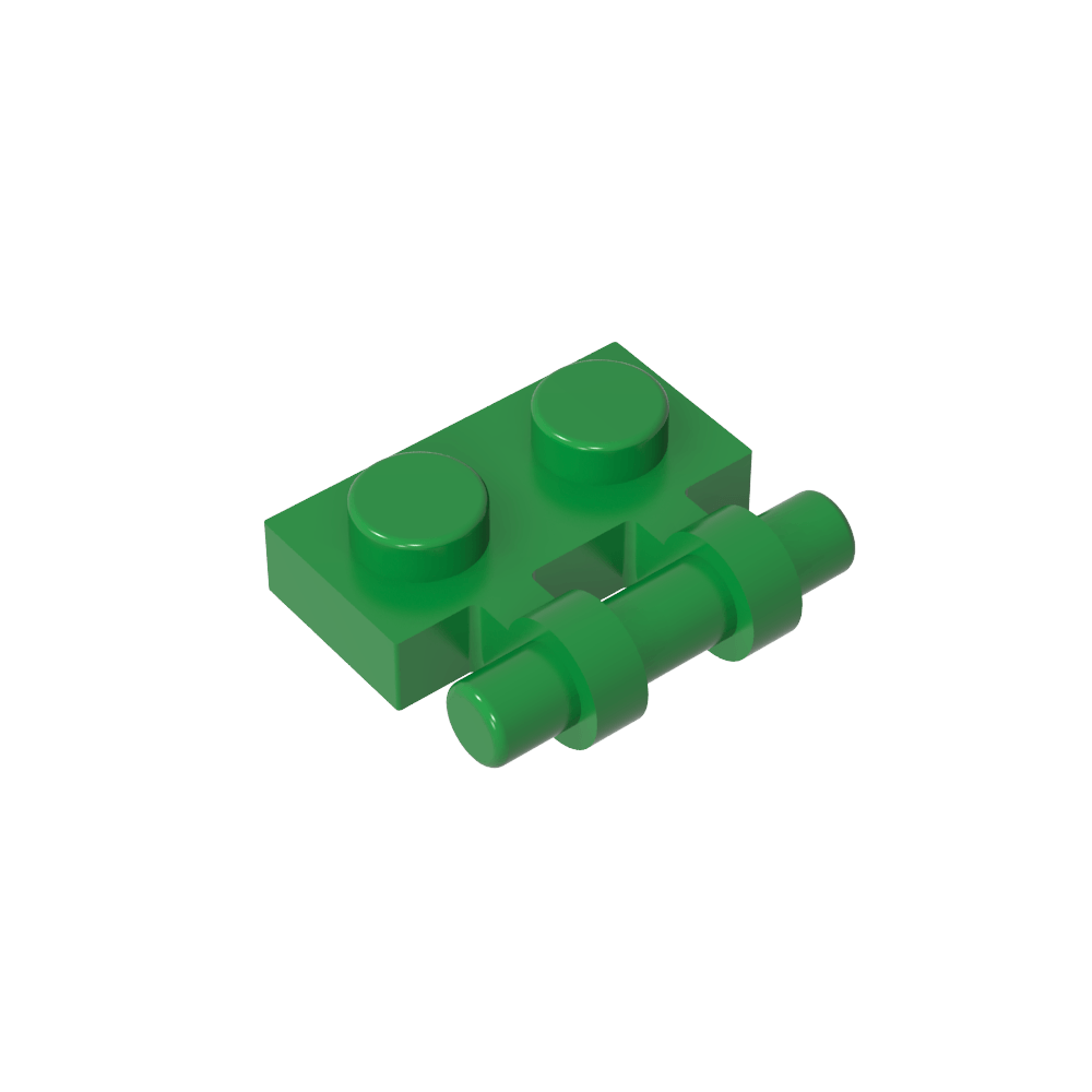 Plaque spéciale 1 x 2 Poignée latérale [Extrémités libres]-MyGobricksFr