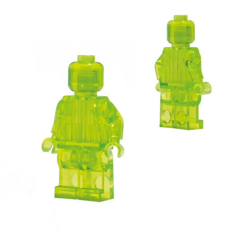 Figurines de blocs de construction de couleur unie, compatibles avec les blocs de construction universels de petite taille et de couleur unie, accessoires de base murale en blocs de construction Trendy Moc (Multi-Création).
