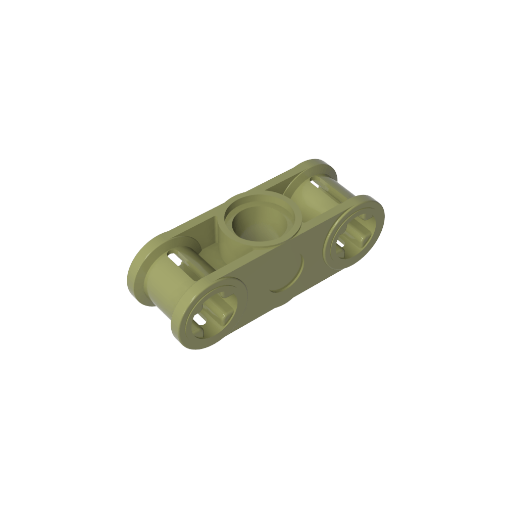 Axe et connecteur à broche Technic perpendiculaire 3L avec trou de broche central-MyGobricksFr