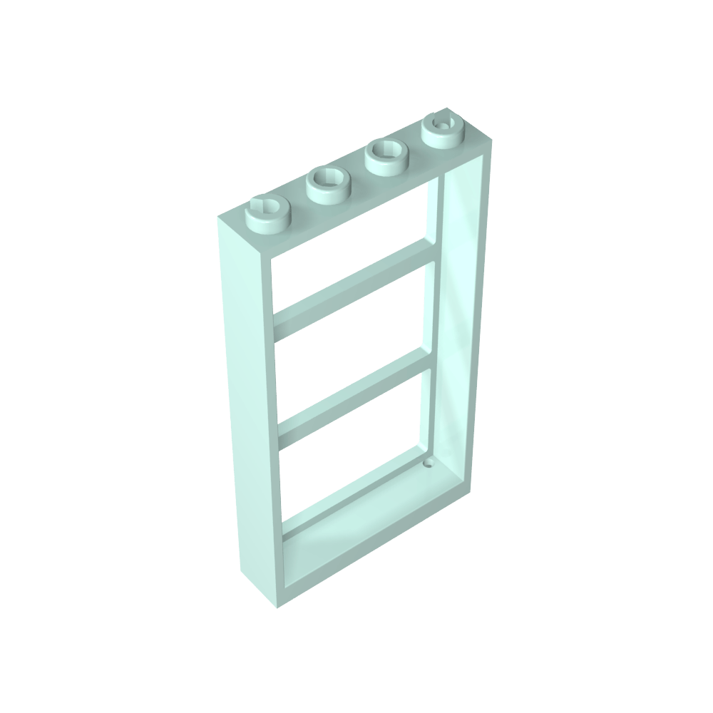 Cadre de fenêtre 1 x 4 x 6 avec 3 carreaux-MyGobricksFr