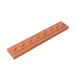 Plaque spéciale 1 x 8 avec rail de porte-MyGobricksFr