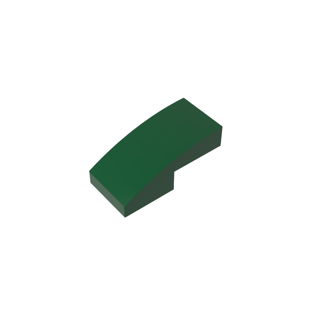Pente Courbe 2 x 1 Sans Montants [1/2 Arc]-MyGobricksFr