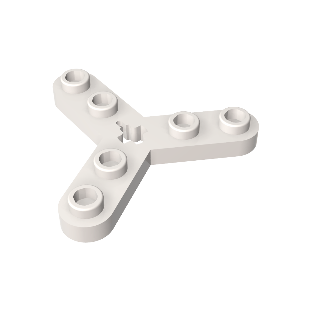 Rotor à plaque Technic à 3 pales avec extrémités lisses et 6 tenons (hélice)-MyGobricksFr