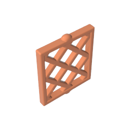 Panneau pour fenêtre 1 x 2 x 2 à motif losange-MyGobricksFr