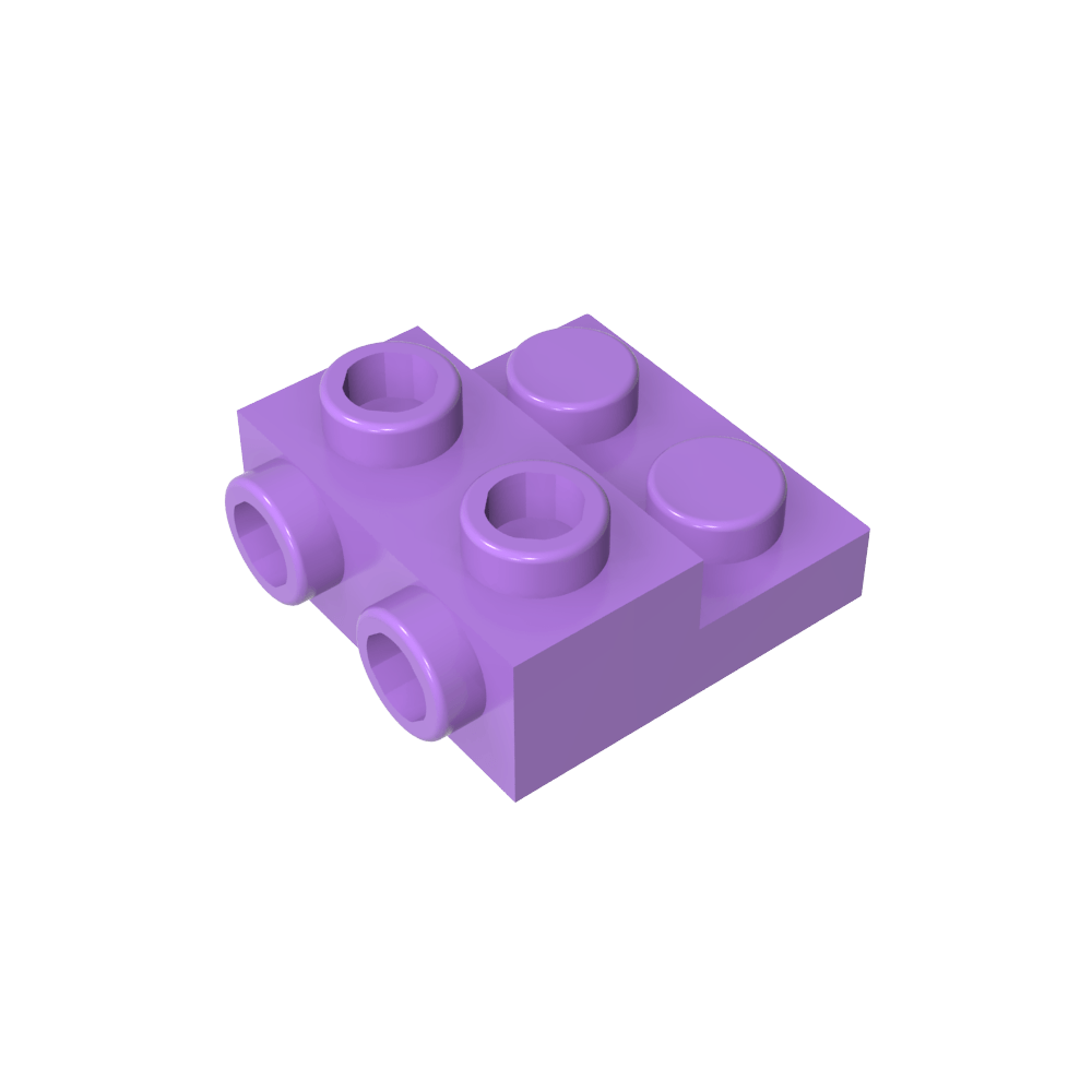 Plaque spéciale 2 x 2 x 0,667 avec deux goujons latéraux et deux goujons en relief-MyGobricksFr