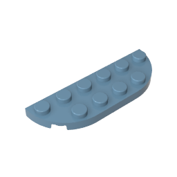 Assiette à coins arrondis 2 x 6 Double-MyGobricksFr