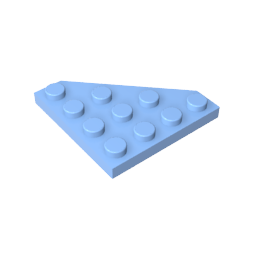 Plaque en coin 4 x 4 Coin coupé-MyGobricksFr