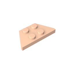 Plaque en coin 2 x 4-MyGobricksFr