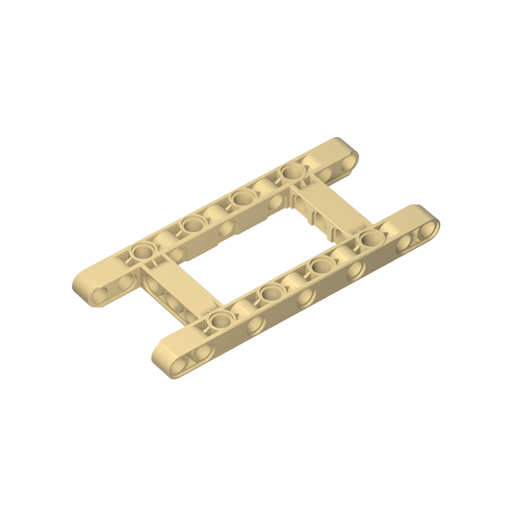 Poutre Technic 5 x 11 Cadre à centre ouvert Épaisseur-MyGobricksFr