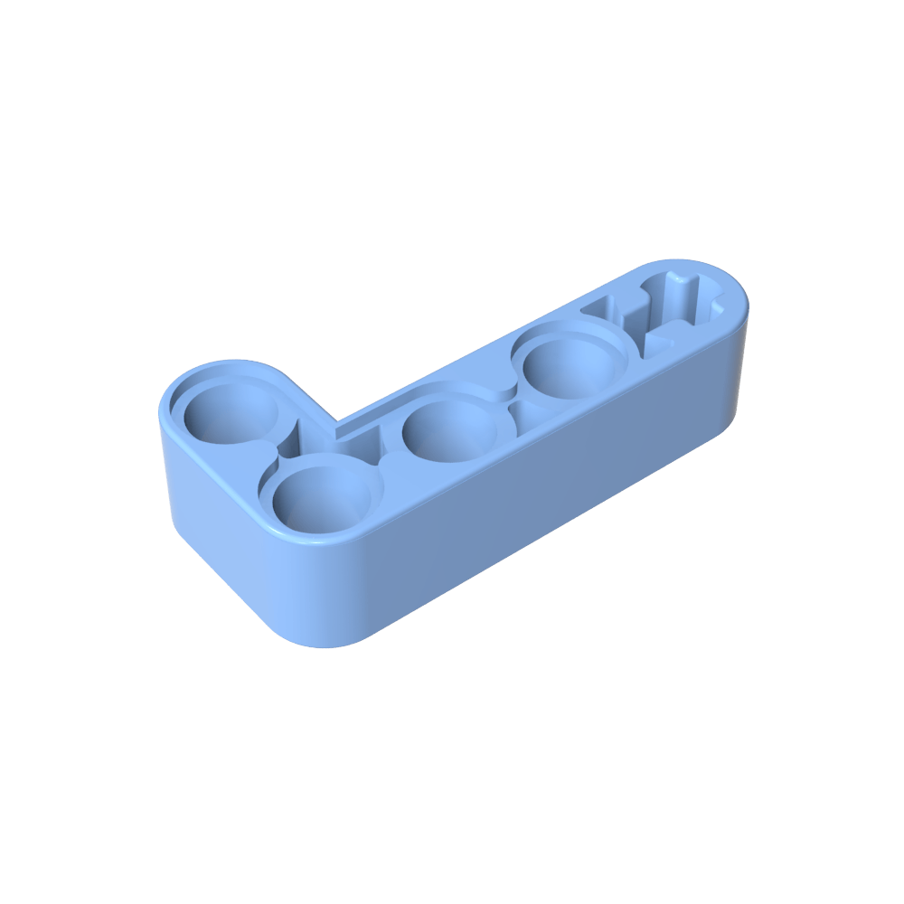 Poutre Technic 2 x 4 en forme de L épaisse-MyGobricksFr
