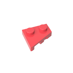 Plaque en coin 2 x 2 droite-MyGobricksFr
