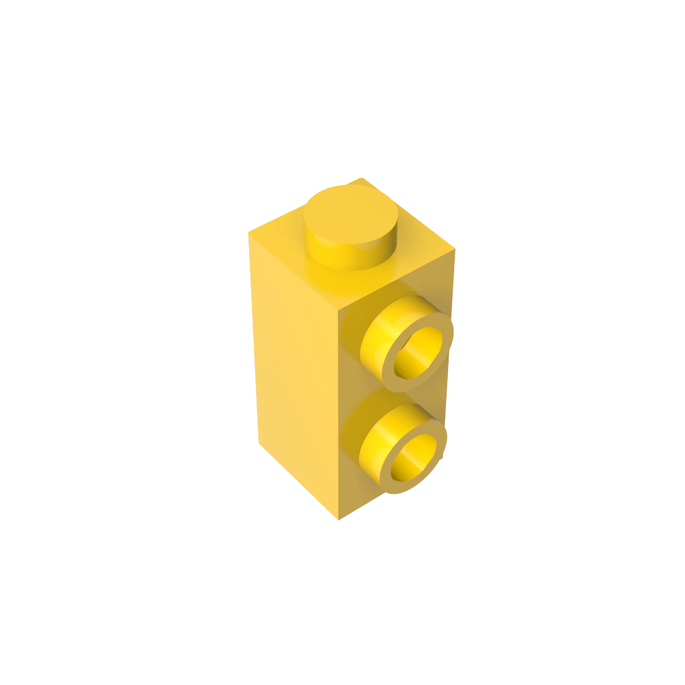 Brique spéciale 1 x 1 x 1 2/3 avec tenons sur 1 côté-MyGobricksFr