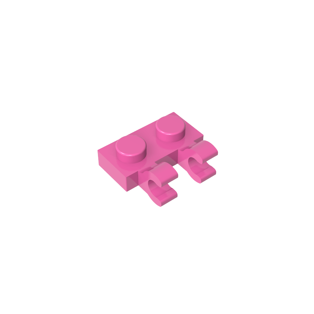 Plaque spéciale 1 x 2 avec clips horizontaux [clips en U épais]-MyGobricksFr
