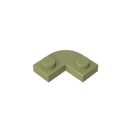 Plaque, coins arrondis 2 x 2 avec découpe 1 x 1-MyGobricksFr