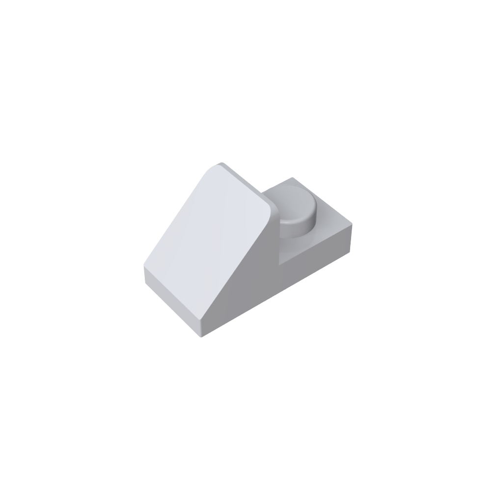 Pente 45° 2 x 1 avec découpe 2/3 [Version originale]-MyGobricksFr