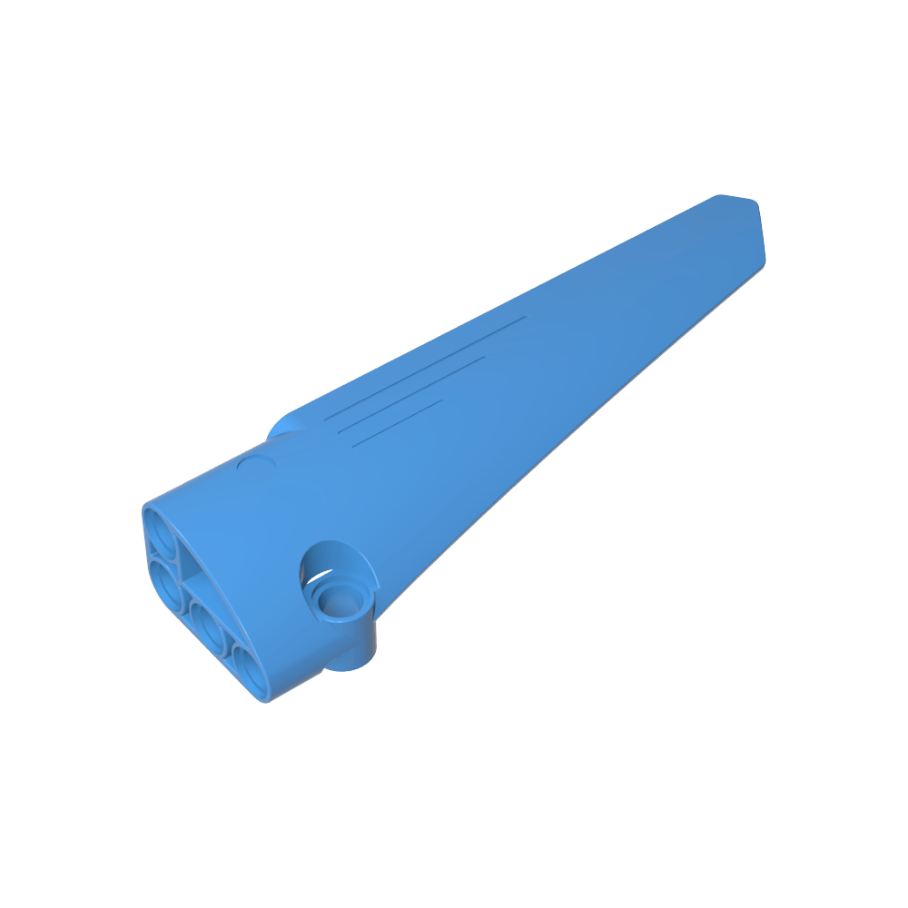 Carénage de panneau Technic n° 6 Long et lisse, côté B-MyGobricksFr