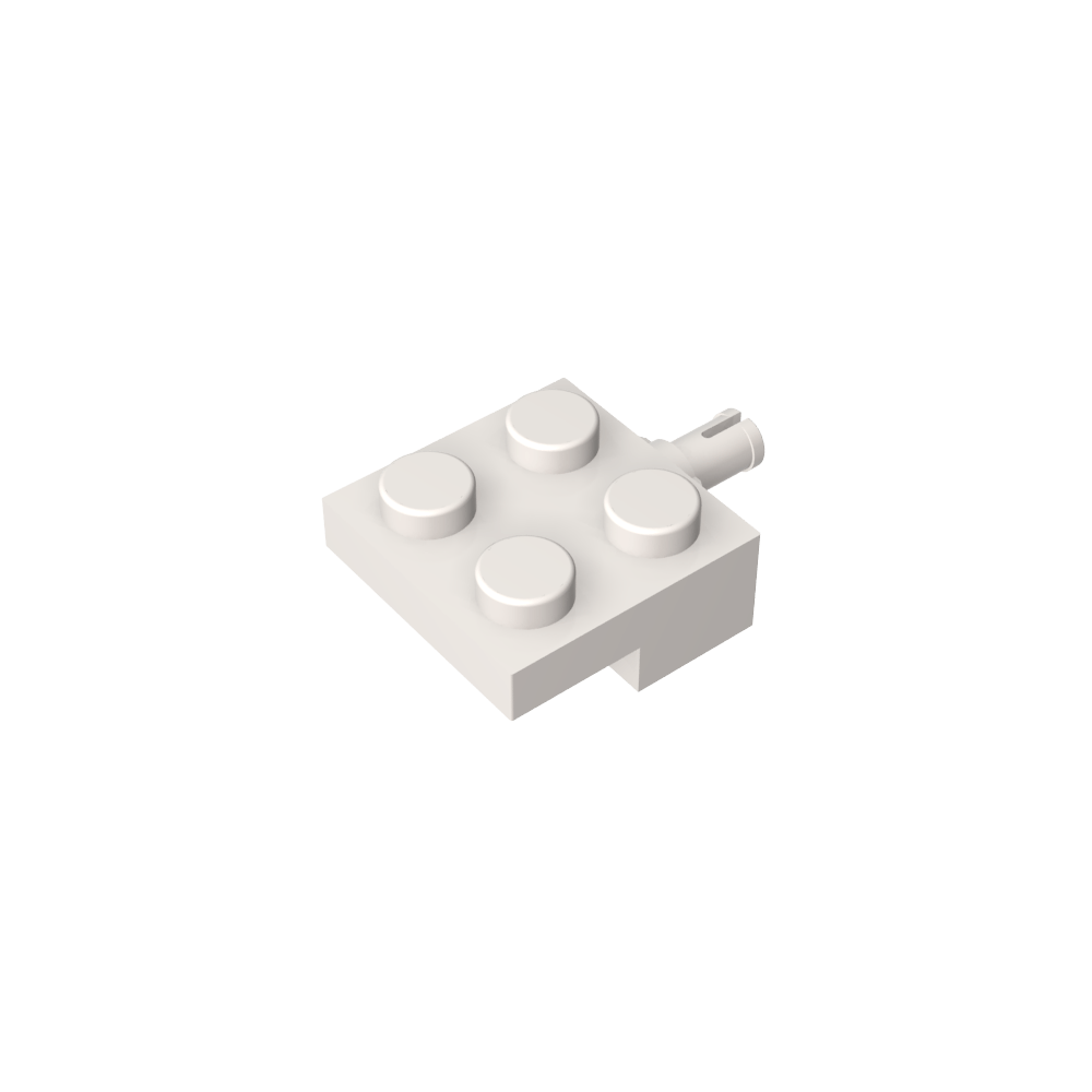 Plaque spéciale 2 x 2 avec support de roue-MyGobricksFr