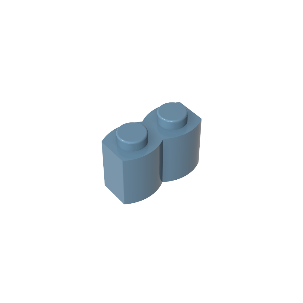 Brique spéciale 1 x 2 Palisade [alias Bûche]-MyGobricksFr