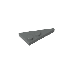 Coin, Plaque 4 x 2 Gauche, Pointu-MyGobricksFr