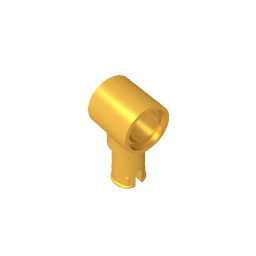 Connecteur Technic à 1 broche avec rainures de friction dans le sens de la longueur-MyGobricksFr