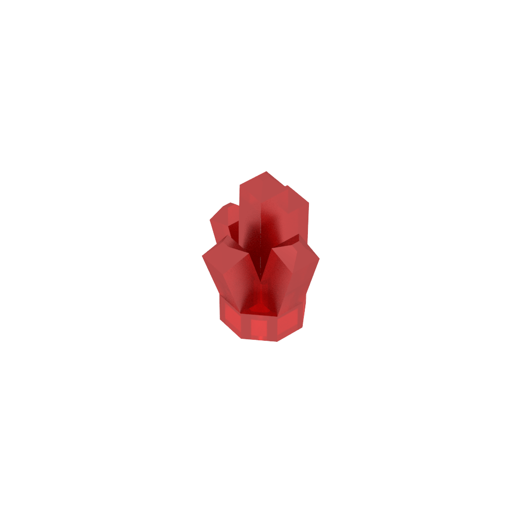 Pierre 1 x 1 Cristal 5 Points-MyGobricksFr