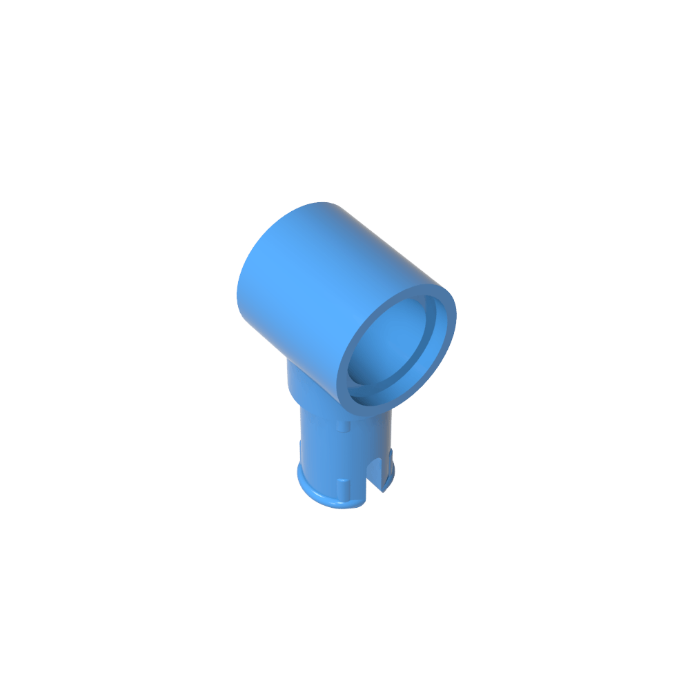 Connecteur Technic à 1 broche avec rainures de friction dans le sens de la longueur-MyGobricksFr